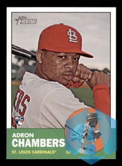 2012 Topps Heritage Adron Chambers #458 St. Louis Cardinals SP